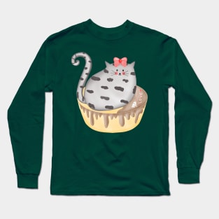 Cute cake cat Long Sleeve T-Shirt